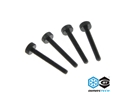 DimasTech® RadExt ThumbScrews Metric M2,5 x 25mm (4 Pieces) Deep Black